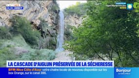 Aiglun: la cascade préservée de la sécheresse