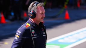 Christian Horner lors du GP d'Australie, à Melbourne le 23 mars 2024