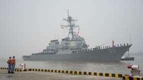 Le navire américain USS Stethem, le 16 novembre 2015 à Shanghai