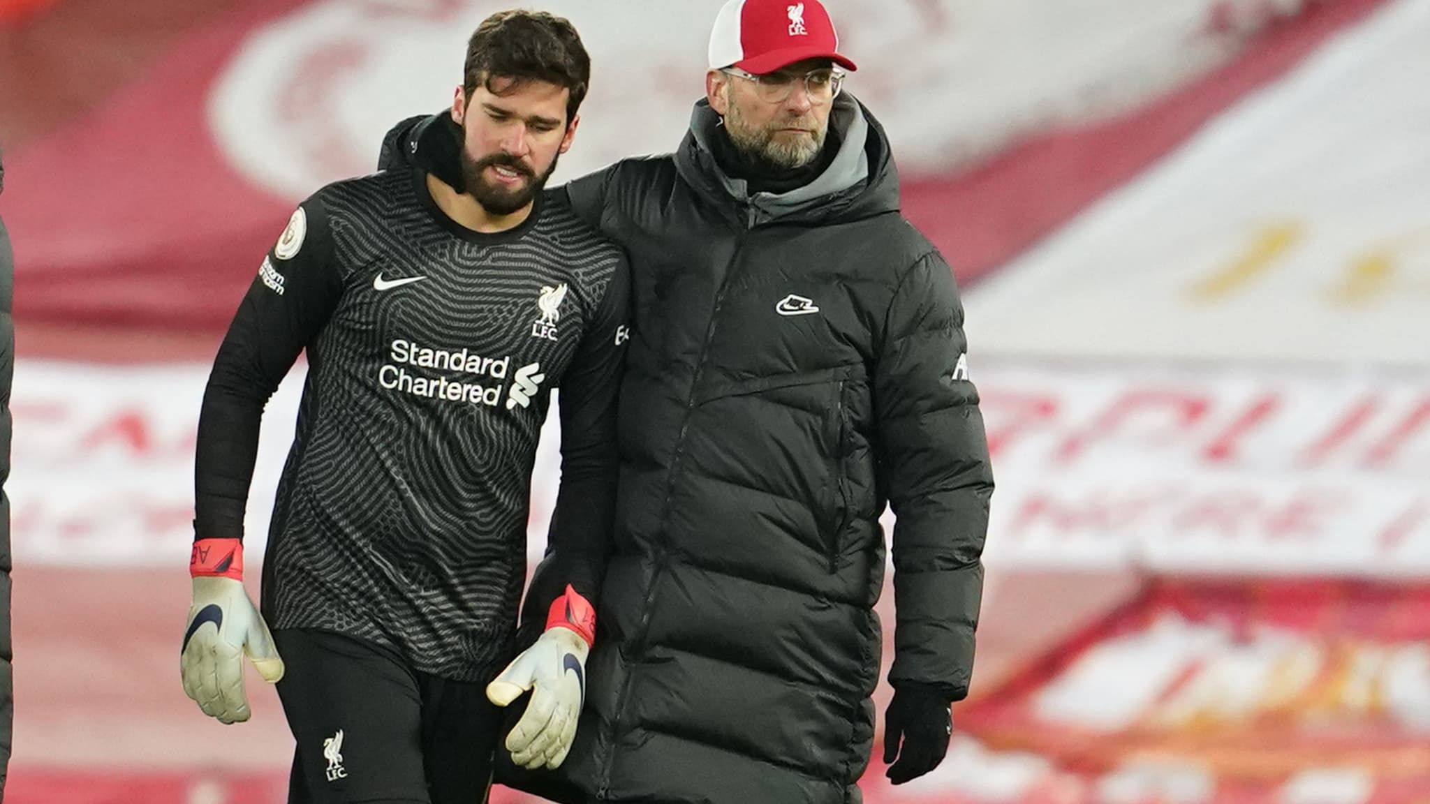 Alisson et Klopp