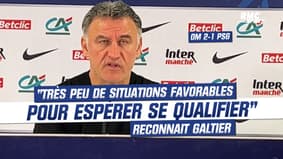 OM 2-1 PSG : "On a eu très peu de situations favorables pour espérer se qualifier" reconnaît Galtier