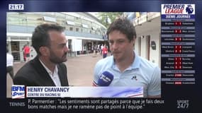 La joie d'Henry Chavancy après la qualification du Racing pour la finale de la Champions Cup