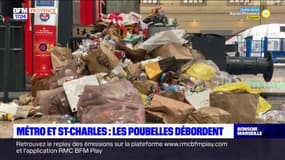 Marseille: la gare Saint-Charles et le métro envahis par les poubelles en raison d'une grève