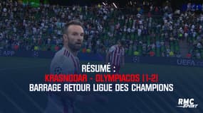 Résumé : Krasnodar - Olympiacos (1-2) – Barrage retour Ligue des champions