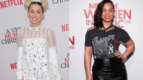 Miley Cyrus et Alicia Keys