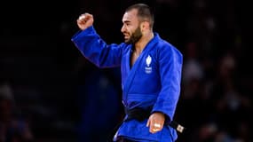 Luka Mkheidze aux Jeux olympiques de Paris, le 27 juillet 2024