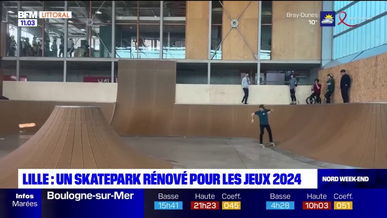 Lille un skatepark rénové pour les JO 2024