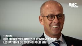 Tennis : Guy Forget "solidaire" et confiant envers les patrons de tournoi pour 2021