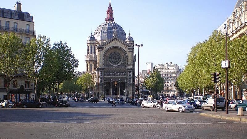 La place Saint-Augustin, dans le VIIIème arrondissement de Paris.