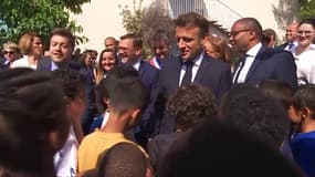 Mbappé à l'OM ? "J'ai déjà essayé, on n'y arrivera pas" répond Emmanuel Macron à des enfants
