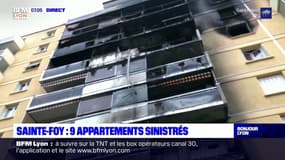 Sainte-Foy-lès-Lyon: un incendie ravage un immeuble, 12 blessés légers