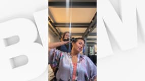L'ex-Miss France Vaimalama Chaves se rase le crâne à l'occasion d'Octobre rose, le 5 octobre 2025.