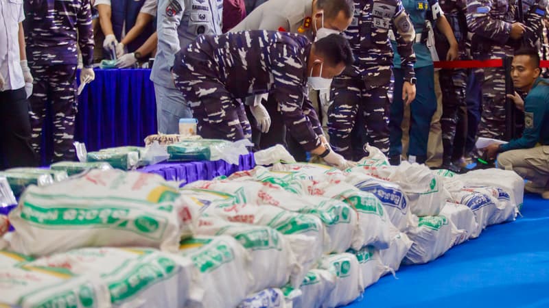 "65 sacs cachés à l'intérieur du navire": l'Indonésie saisit 1,3 tonne de kétamine, une des plus grosses prises jamais réalisées