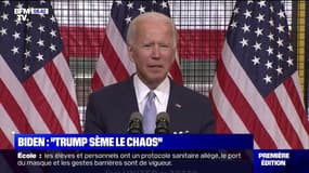 Joe Biden: "Donald Trump sème le chaos plutôt que de mettre de l'ordre"