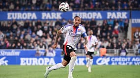 Corentin Tolisso lors de Strasbourg-OL, le 28 mars 2025.