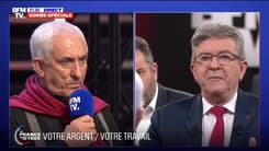 Jean-Luc Mélenchon ne souhaite aucune pension de retraite pour une carrière complète "inférieure au Smic à 1400 euros" 