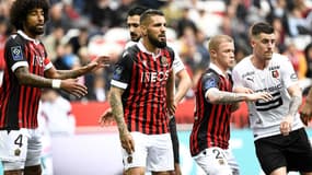 Andy Delort lors de Nice-Rennes, le 2 avril 2022