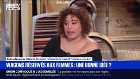 Transports: Fatima Benomar, militante féministe, indique "qu'elle est sceptique" quant à l'idée de réserver des wagons pour les femmes