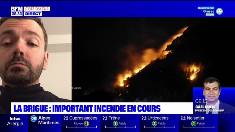 Incendie à La Brigue: "beaucoup de forestage" pour limiter sa propagation