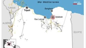 LES INSURGÉS PIÉTINENT DEVANT AJDABIAH, EN LIBYE