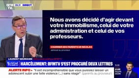 Harcèlement scolaire : BFMTV a obtenu deux lettres échangées entre le rectorat et les parents de Nicolas, suicidé à la rentrée