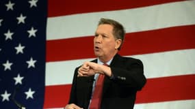 Le gouverneur de l'Ohio, John Kasich, le 18 avril 2015 à Nashua, dans le New Hampshire