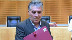 Robert Navarro, ancien patron de la fédération socialiste de l'Hérault, arrive au tribunal de Montpellier le 7 juin 2016