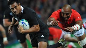 Isaia Toe'ava avec les All Blacks lors de la Coupe du monde 2011