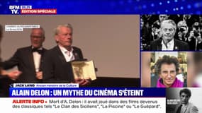 "C'est une gloire mondiale": Jack Lang, ancien ministre de la Culture, rend hommage à Alain Delon