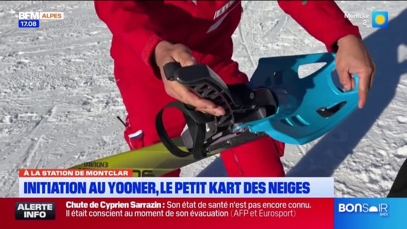 Station de Montclar: initiation au yooner, le petit kart des neiges