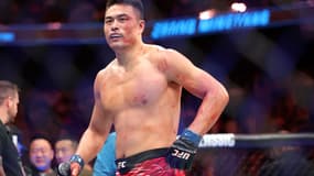 Zhang Mingyang lors de sa victoire à l'UFC Fight Night face à Anthony Smith