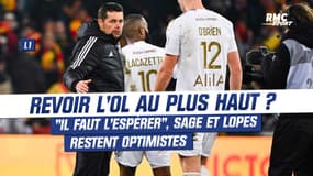 Lens 3-2 OL : Sage et Lopes optimistes pour revoir Lyon au plus haut niveau