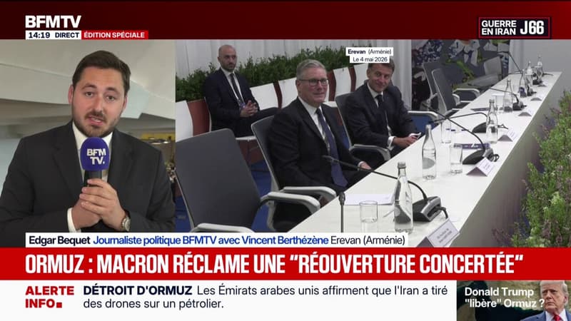 Emmanuel Macron appelle à une "réouverture concertée entre l'Iran et les États-Unis" du détroit d'Ormuz