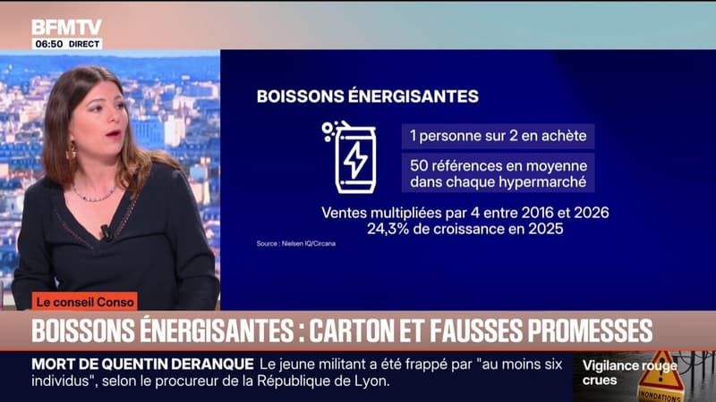 LE CONSEIL CONSO - Ce que contiennent les boissons énergisantes