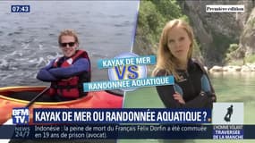 Les Matchs de l'été: Kayak de mer VS randonnée aquatique ?
