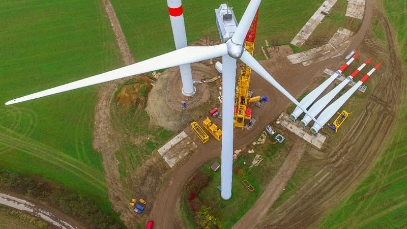 Le constructeur danois LM Wind Power va fabriquer ses pales d'éoliennes à Cherbourg. (image d'illustration) 