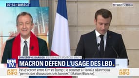 L'édito de Christophe Barbier : Macron défend l'usage des LBD