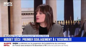 Budget: "On ne pouvait voter pour une partie "recettes" qui ne met pas suffisamment d'argent dans l'hôpital public", dit Alma Dufour, députée LFI