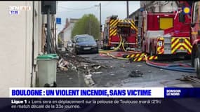 Boulogne-sur-Mer: un important incendie dans les combles d'un immeuble