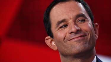 Benoît Hamon sur le plateau de France 2.