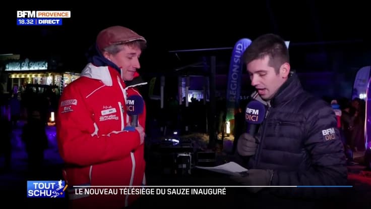 Adrien Isoard, moniteur à la station du Sauze, explique ce que va changer le nouveau télésiège 