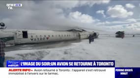 L'image du soir : un avion se retourne à Toronto - 17/02 