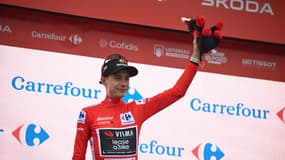 Jonas Vingegaard à l'issue de la 2e étape de la Vuelta, le 24 août 2025.