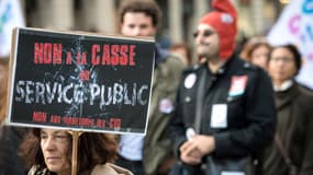 Mouvement social contre la réforme du service public en 2018 à Marseille. Photo d'illustration.