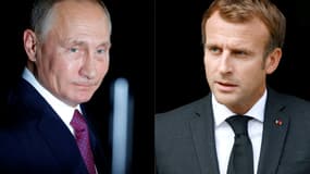 Vladimir Poutine et Emmanuel Macron