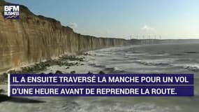 Pégase, la première voiture à traverser la Manche en volant