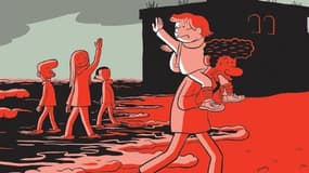La couverture de la nouvelle BD de Riad Sattouf, sur le destin de son jeune frère, enlevé par leur père syrien dans les années 1980.