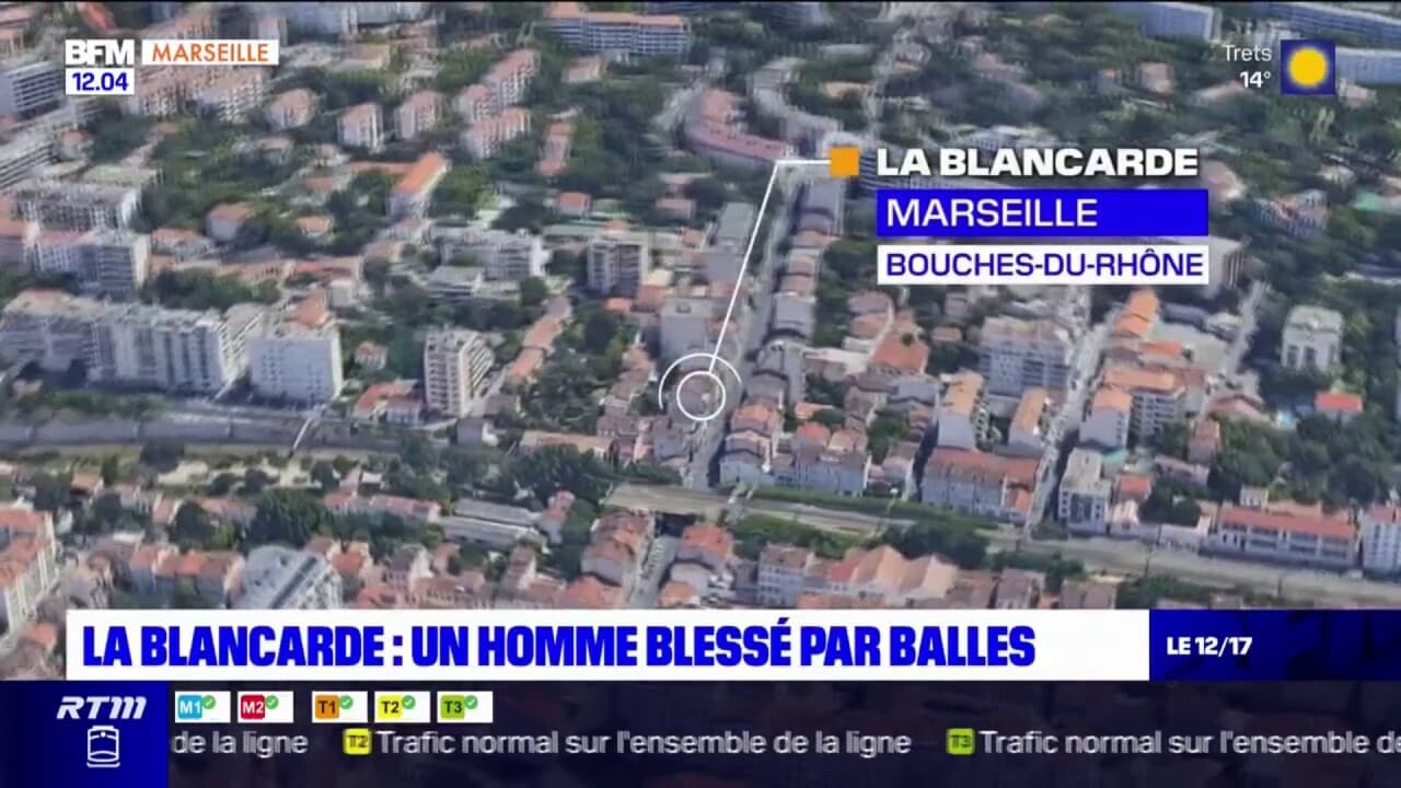 Marseille un homme blessé par balles à La Blancarde