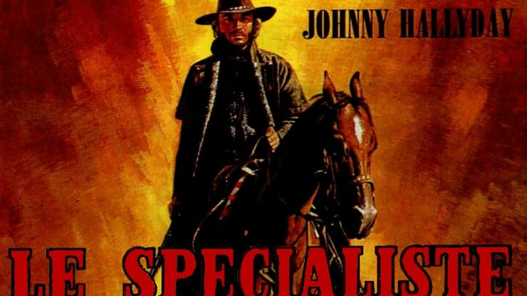 L'affiche du film "Le spécialiste" avec Johnny Hallyday, en 1970.