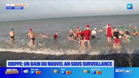Seine-Maritime: à Dieppe, le bain du Nouvel an sous surveillance